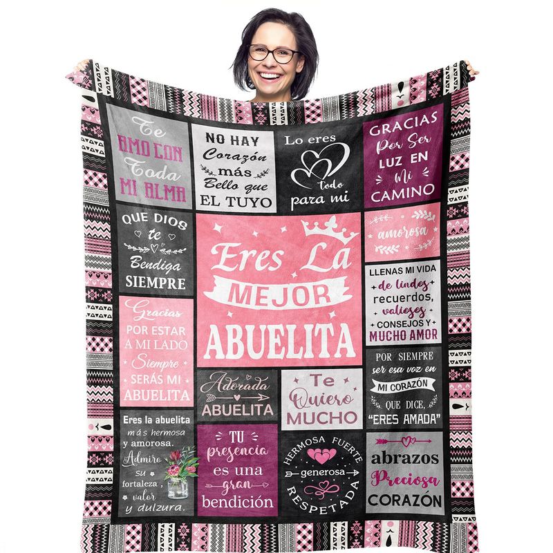 Black And Pink Plaid Pattern Blanket Flannel Soft And Comfortable Home Blanket Cover Blanket Sister Birthday Holiday Gift_voghion.com