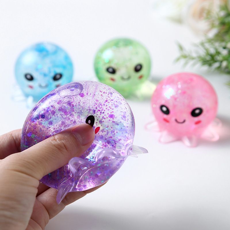 Foam Squishies Maltose Octopus Slow Rebound Octopus Pinch Play Innovative Release And Stress Relief Toy Pinch Play_voghion.com