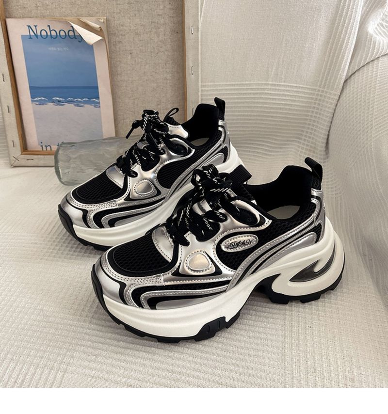 Spring And Autumn Women's Of Thick-soled Dad Shoes, Small Increase 2025 New Explosive Models European Street Casual Shoes_voghion.com