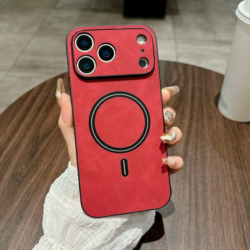 Magnetische Lederhülle für iPhone 17 Pro Max 17 Air 17Pro Hülle Magnet für Mag-Safe Anti-Klopf-Rundum-Kameraschutzhülle_voghion.com