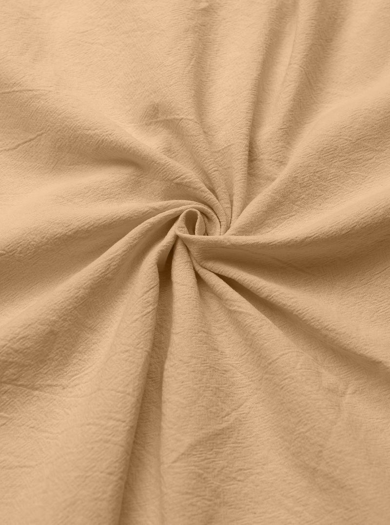 Camicia da uomo con bottoni, casual, ampia, in lino, semplice, con cappuccio, a maniche lunghe, primaverile e autunnale_voghion.com