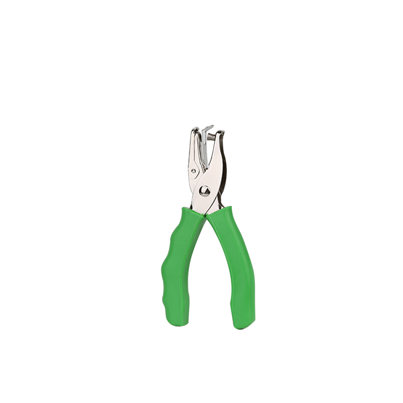1Pcs Metal Punching Pliers Green Punching Pliers Hand Held Punching Pliers Ticket Checker Pliers Single Hole Paper Punch_voghion.com