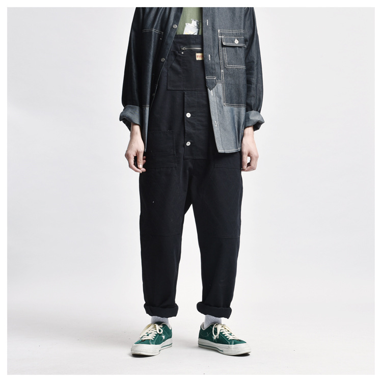 Men's Clothing Fashion Work Wear Pants Multi Pocket Tool Strap Men's Street Fashion Brand Jumpsuit Sling_voghion.com