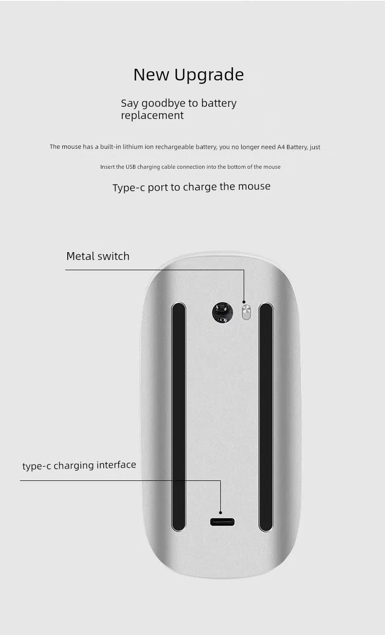 Souris Bluetooth Pro pour téléphone portable sans fil pour iPhone_voghion.com