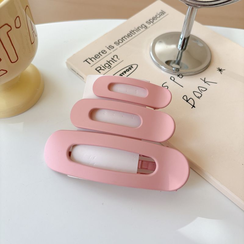 Haarnadel-Entenschnabelclip der Frosted-Serie, seitlicher Clip für gebrochenes Haar, modischer All-Match-Clip zum Waschen des Gesichts_voghion.com
