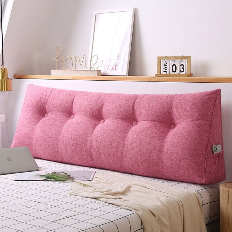 SOGA 2X 180cm Pink Triangular Wedge Bed Pillow Headboard_voghion.com