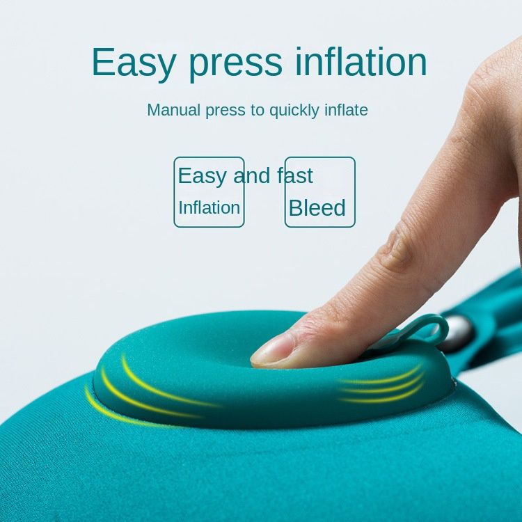 Iatable U-vormige Press-and-Release-technologie voor - Draagbaar pluche reiskussen met opvouwbaar ontwerp en nekondersteuning_voghion.com