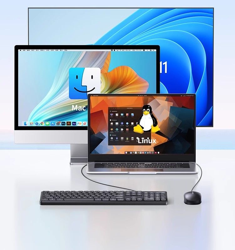 lian 007 Set Mouse Office Desktop Computer Ku004 With Wireless Keyboard_voghion.com