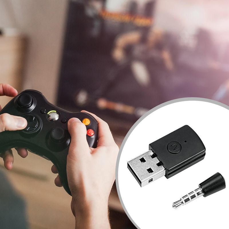 Adaptateur audio sans fil USB compatible Bluetooth 4.0, dongles, récepteur et émetteur pour écouteurs, pour manettes PS4 et PS5_voghion.com