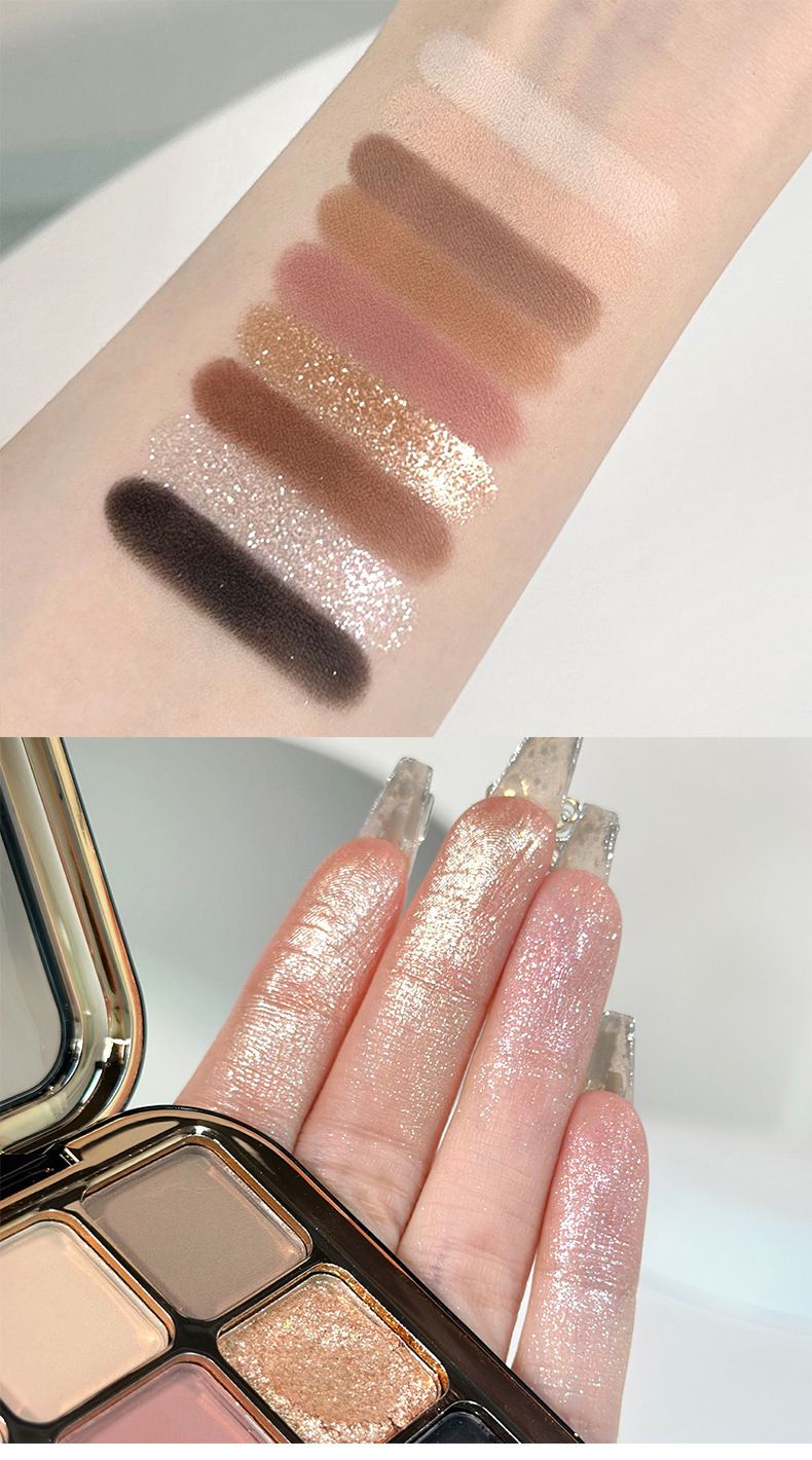 Fard de pleoape Magic Color Nine Color Earth Color Pearl Matte Nude Machiaj Natural Multifuncțional Machiaj Rezistent la Apă Fard de Pleoape_voghion.com