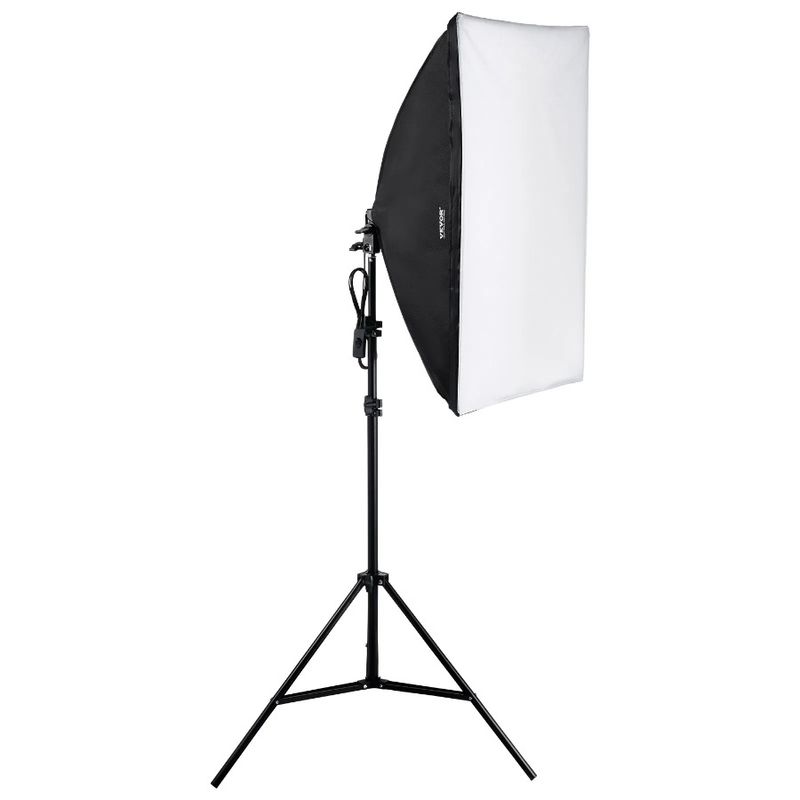 In Softbox Kit Lighting 28 LED Adjustable 5500K X Bulbs 30W In 20 Stand_voghion.com