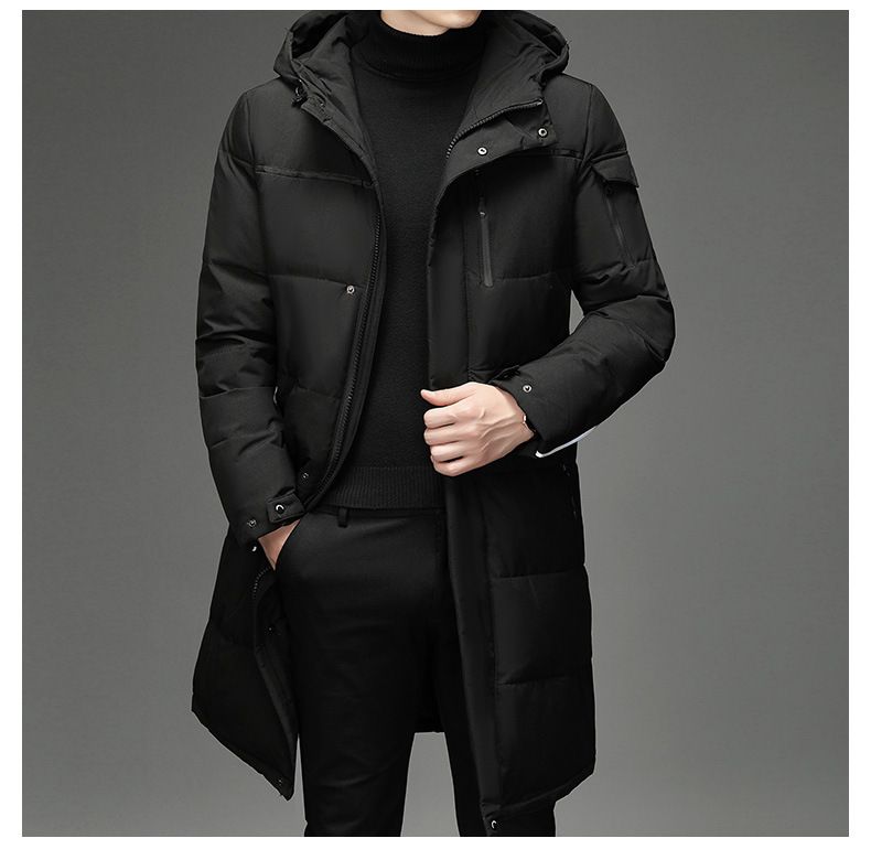 "Men's Long Winter Coat – 650FP Duck Down Parka With Waterproof Shell, Multi-Pocket Design For Extreme Cold Weather (-20°C)"_voghion.com