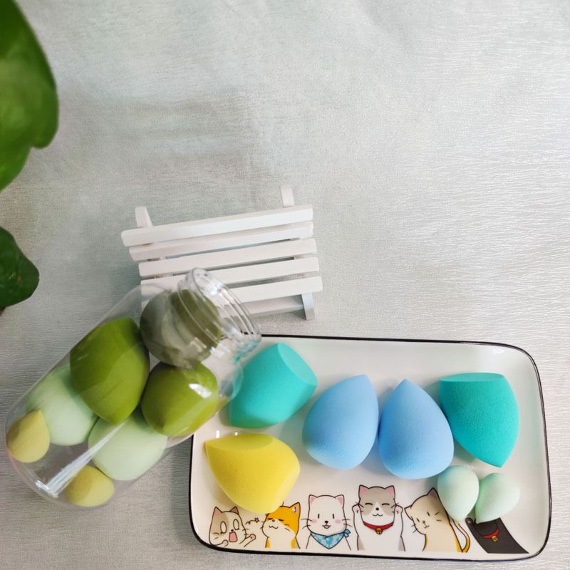 Cotton Pads 7 Pack Beauty Eggs Do Not Absorb Powder, Super Soft, Dry And Wet Dual Use Internet Celebrity Makeup Eggs, Mini Sponge Makeup Puff_voghion.com
