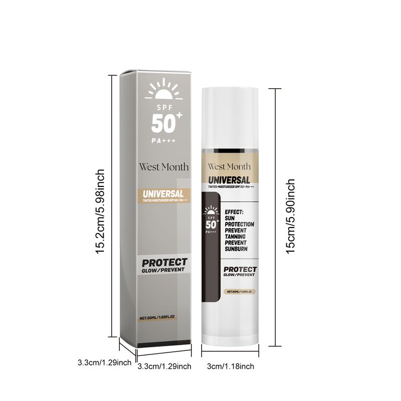 West&Month Universal Tinted Moisturizer, Moisturizing And Repairing Skin And Face Uv Protection Cream_voghion.com
