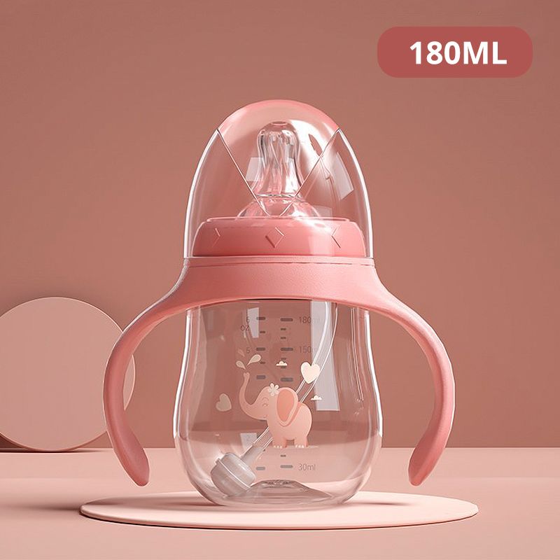 Babyflaschen Trinkbecher Babyflasche Großkalibrig Multifunktional Trinkmilch Trinkwasser Dual-Use-Flasche BPA-frei_voghion.com