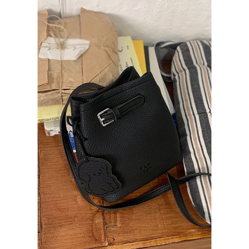 Borsa a tracolla versatile a secchiello, di alta qualità, minimalista, rosa, da donna, nuova moda 2025_voghion.com