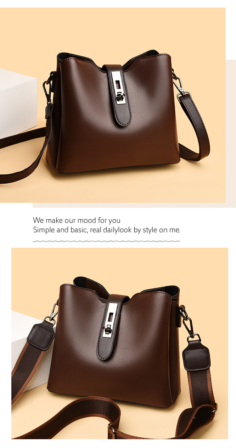 Neue strukturierte Beuteltasche aus Leder für Damen, neue hochwertige Retro-Mehrschicht-Umhängetasche mit großer Kapazität und einer Schulter_voghion.com