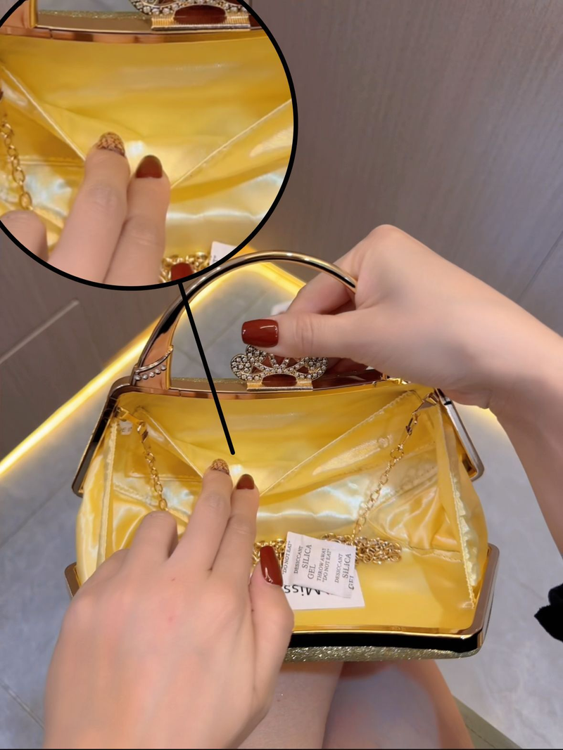 New Super Sparkling Handbag Wedding Bridesmaid Movie Team Celebrity Banquet Evening Bag_voghion.com