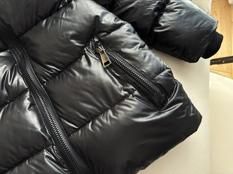 Cappotto con cappuccio in cotone nero e oro per bambini e bambine, nuovo cappotto invernale per bambini di taglia media e grande, spesso e lavabile_voghion.com