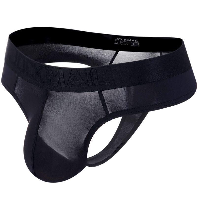 JOCKMAIL Belt Ice Silk Ultra ohut läpikuultava seksikäs miesten alushousut Bikinit T stringit Fun_voghion.com