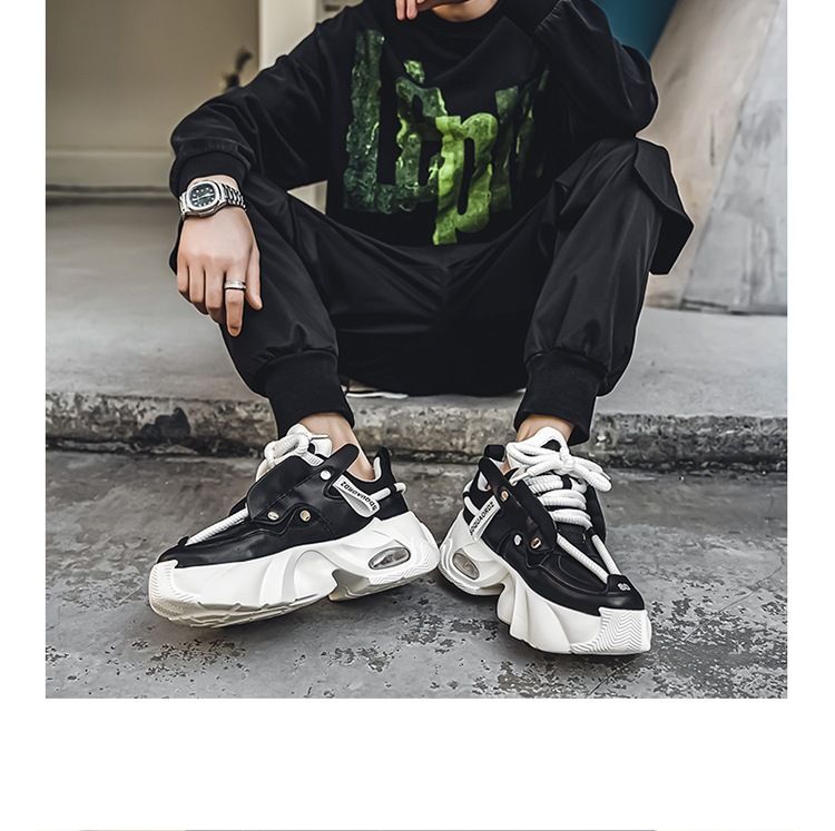 Fritidsidrottsskor för män Tennisarbete Promenadskor Träning Chunky Fashion Sneakers för män_voghion.com