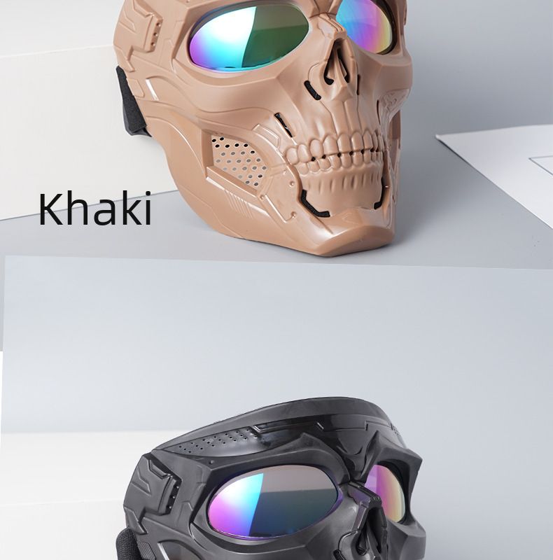 Cycling Eyewear New Goggles Mask Skull Head Motocross Outdoor Sports Riding Wind And Sand Goggles Tactical Mask_voghion.com