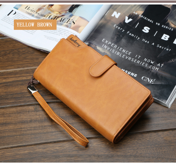 BAELLERRY Ny pung til mænd Multifunktionel Business Clutch Taske Højkvalitets Lynlås Mobiltelefon Taske Herre Taske_voghion.com