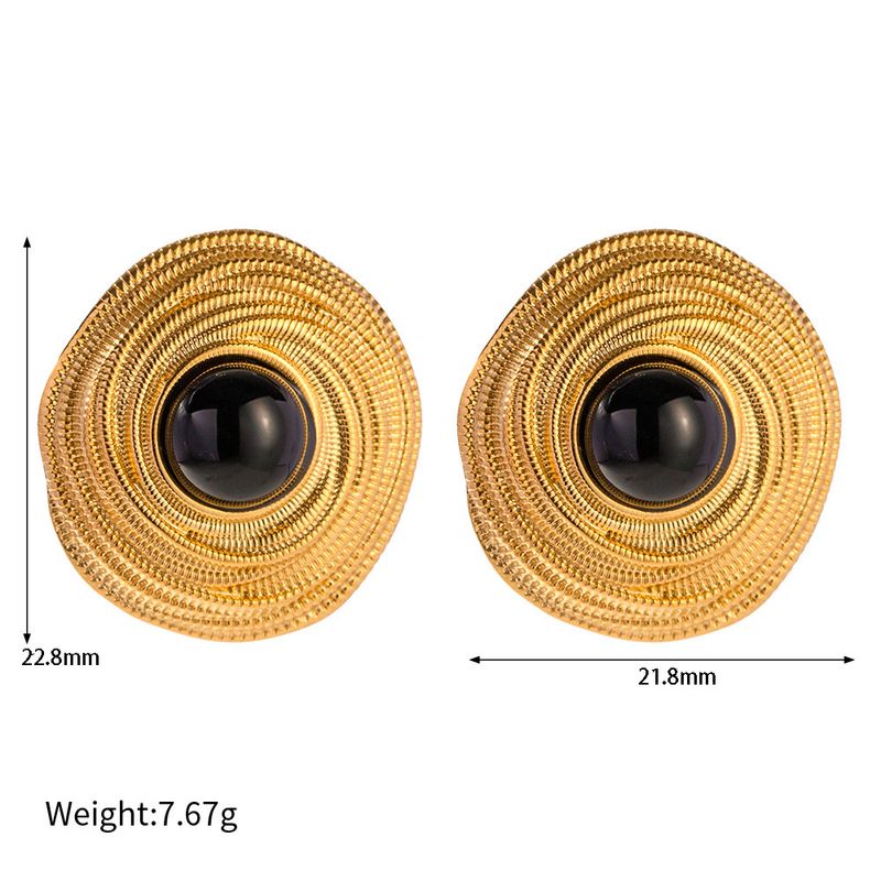 Auge des Horus Halskette Ring Ohrringe Set vergoldet Edelstahl übertrieben Zubehör_voghion.com