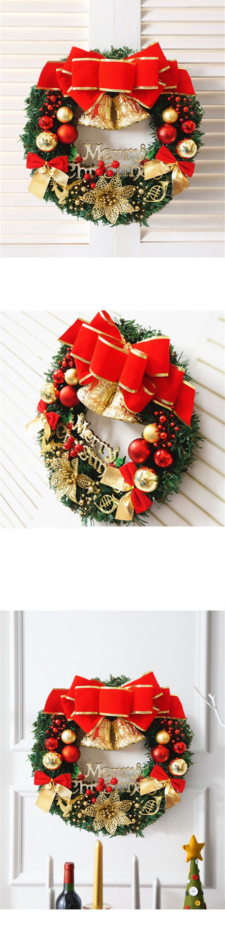 Christmas garlands 30/40/50cm Christmas decorations window props mall scene layout creative gifts_voghion.com