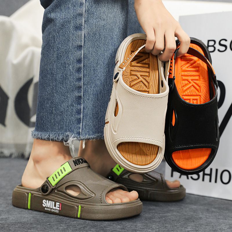 New Men's Coconut Summer Slippers For Driving And Working, Non Slip, Casual Beach, Large Size Sports Sandals_voghion.com