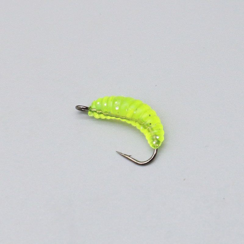 Lure With Hook Bread Worm 20mm 0.45g Bionic Hooked Maggot Soft Bait Set_voghion.com