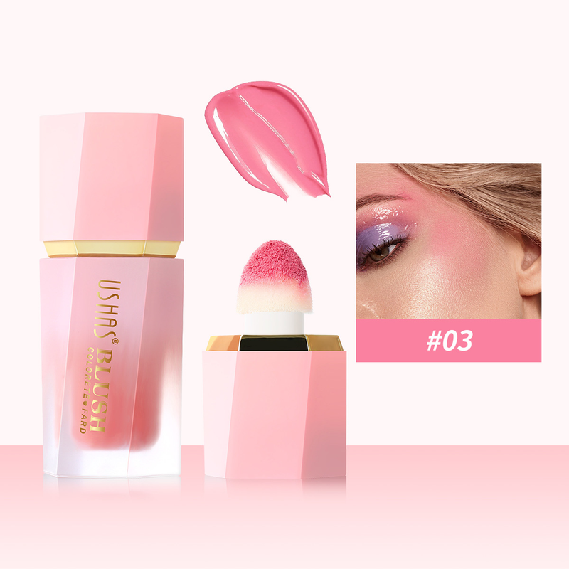 USHAS Liquid Makeup Natural Lasting Waterproof and Colorfast powder blusher Stick_voghion.com