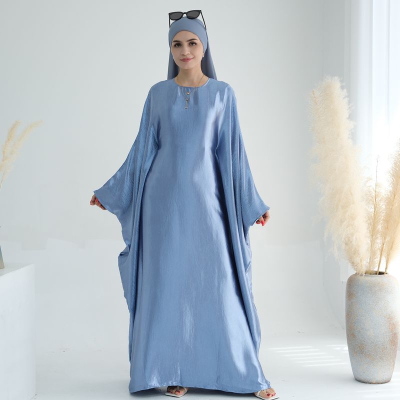 Dámské oblečení blízkovýchodní lesklé šaty abaya_voghion.com