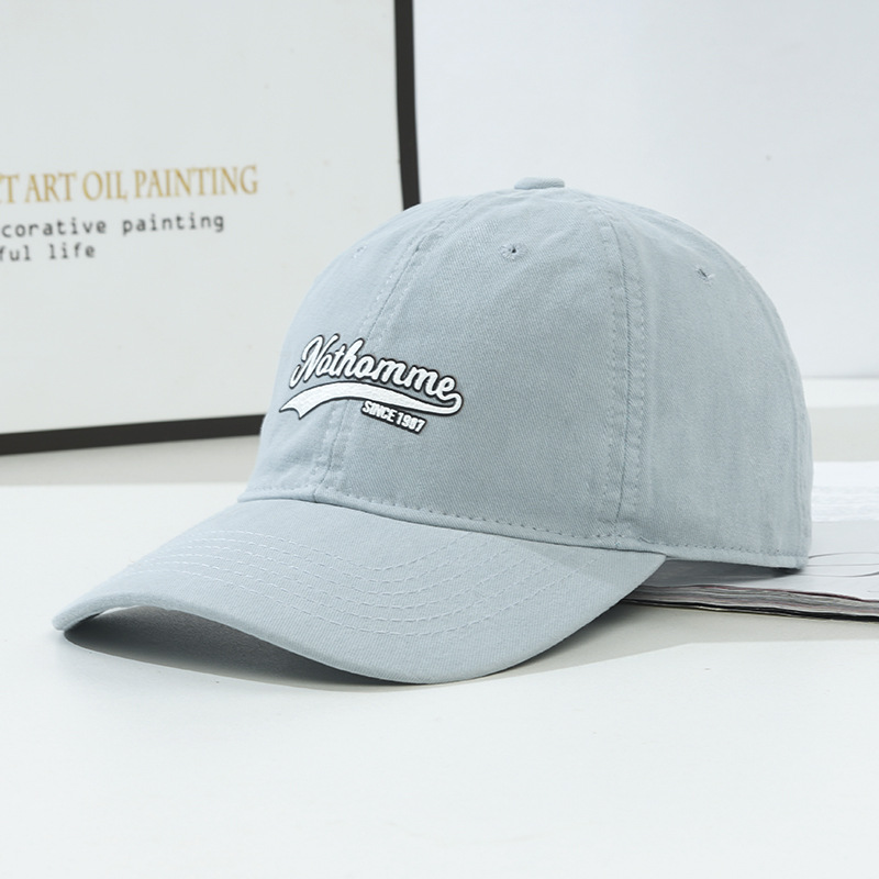 Nuovo da donna colla stampa Soft Top Baseball versione coreana Tide Wash approfondisce il viso Mostra piccolo cappello con lingua d'anatra da uomo_voghion.com