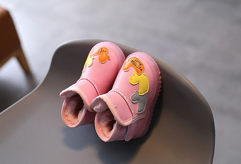 Leuchtende Kinderschuhe im Alter von 1-6 bis 3 Jahren, Schneestiefel für Jungen, Plüsch- und dicke Baumwollschuhe für Mädchen, Trend zu Baby-Wanderschuhen_voghion.com