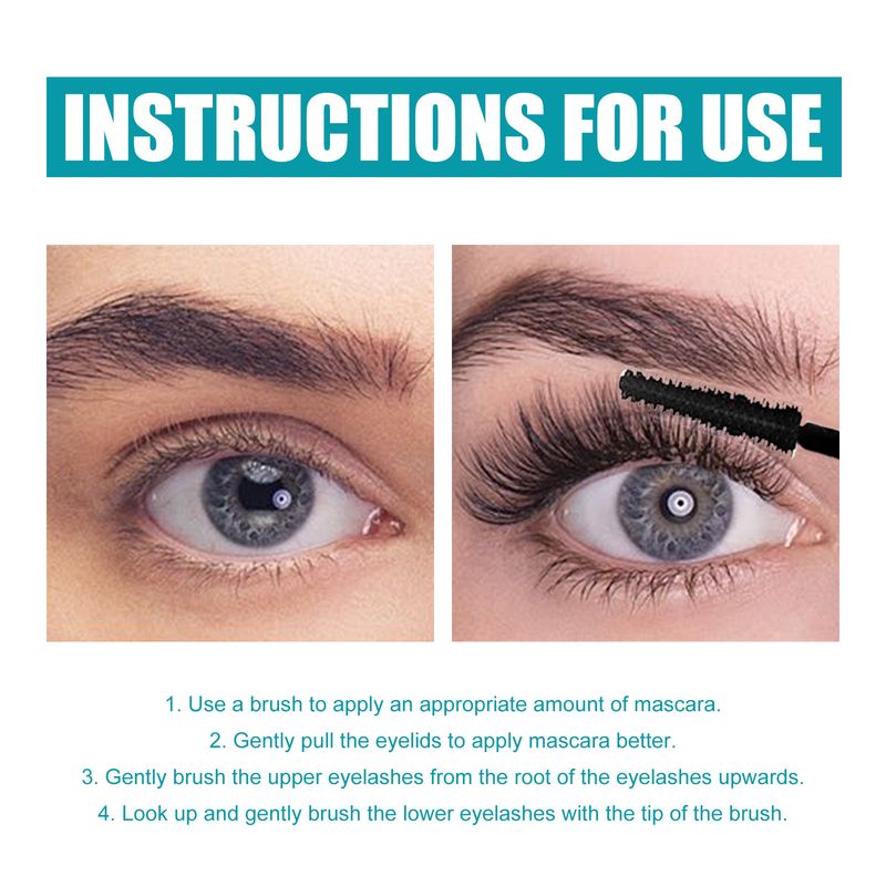 EELHOE Mascara Cream (Brown), Slim And Thick Curling, Waterproof And Sweatproof Lengthening, No Caking And No Smudging_voghion.com