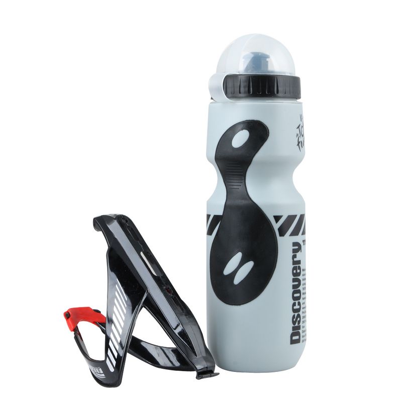 Ensemble de bouteilles d'eau en plastique pour VTT, texture fibre de carbone, cage en V, Tour de France_voghion.com