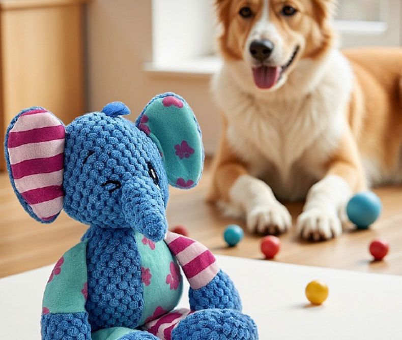 Dog Squeaky Boredom Reliever Pet Durable Chew Energy-Consuming Teeth Grinding Plush Toy Shiba Inu Corgi Supplies_voghion.com