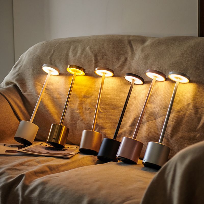 Modern Style Touch Sensor Table Rechargeable Cordless Desk Lamp 3 Color Adjustable Temperatures LED Night Light_voghion.com