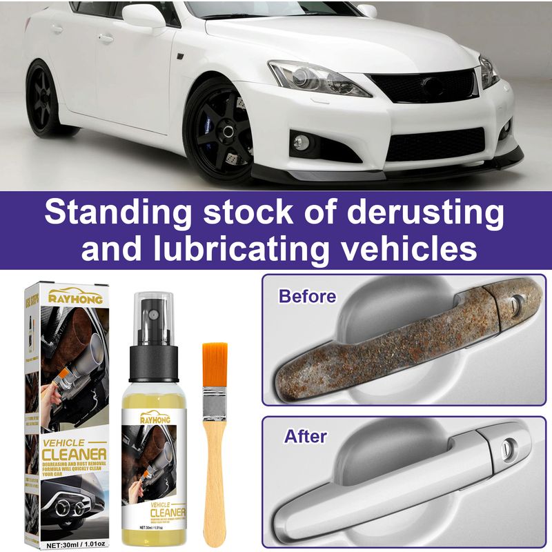 Rayhong Rust Remover For Cars, Lubricating Metal Steel Multi-Functional Wheel Screws Rust Proof Cleaning And Brightening Spray_voghion.com
