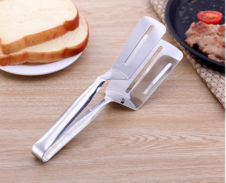 Stainless Steel Barbecue Buffet Steak Pasting Baking Tools Pizza Shovel Pancake Bread Clip_voghion.com
