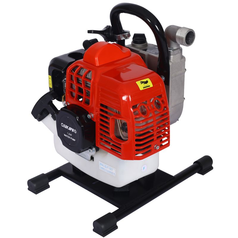 gasoline water pump,2s troke portable gas powered water transfer pump ,33cc 1.2HP 1inch_voghion.com
