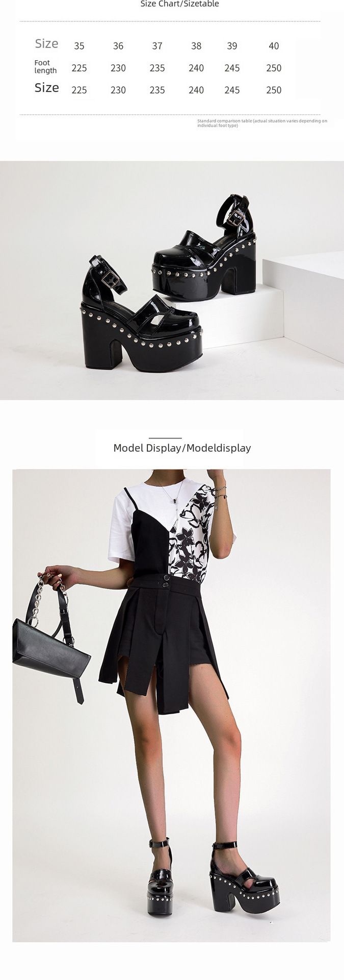 Thick-heeled platform thick-soled patent leather covered hollow sandals_voghion.com