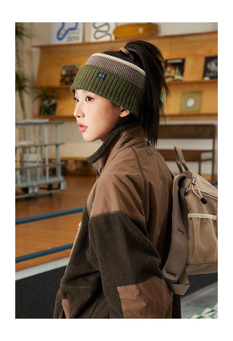 Fascia per capelli a contrasto di colore, spessa e resistente al freddo, per donne in autunno e inverno, da indossare tutti i giorni, accessori per capelli sportivi a tesa larga per uomini._voghion.com
