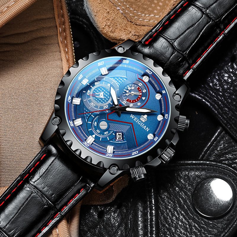 Automatic Mechanical Trendy Sports Calendar Waterproof Quartz Electronic Men's Watch_voghion.com