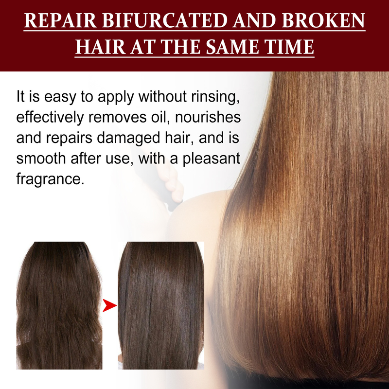 Glatte Haarspülung, Keratin-Behandlung, professionelle Glättung, lockiges Leave-in, Reparatur von beschädigtem Haar, nährendes Serum_voghion.com
