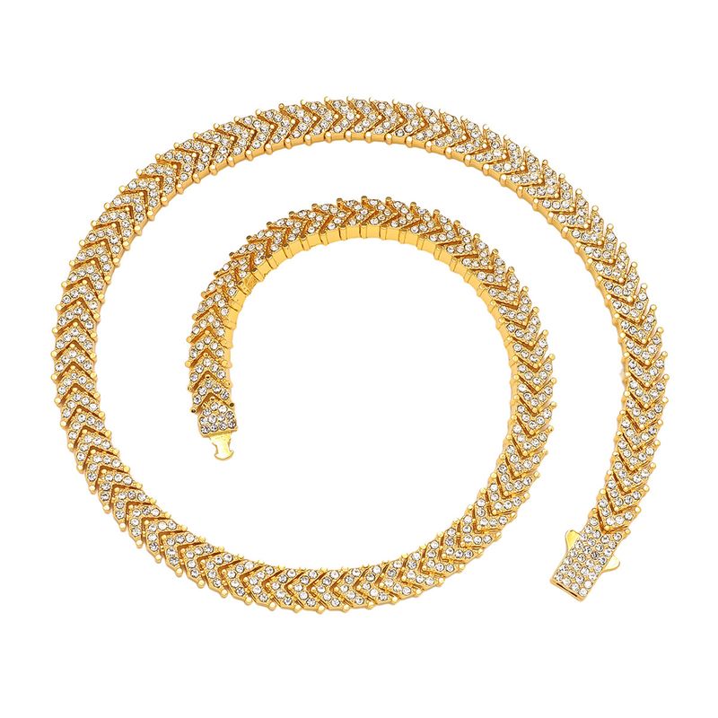 European And American Men's Hip-hop Style Fish Tail Splicing Chain Necklace_voghion.com