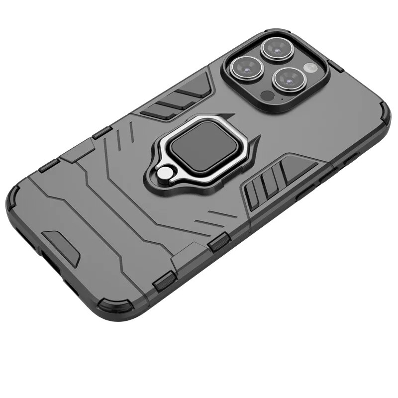 Armadura a prueba de golpes para 15 Pro Max 15Pro iphone15 Plus Soporte magnético para automóvil Anillo de cubierta trasera para iPhone 15ProMax Funda de teléfono_voghion.com