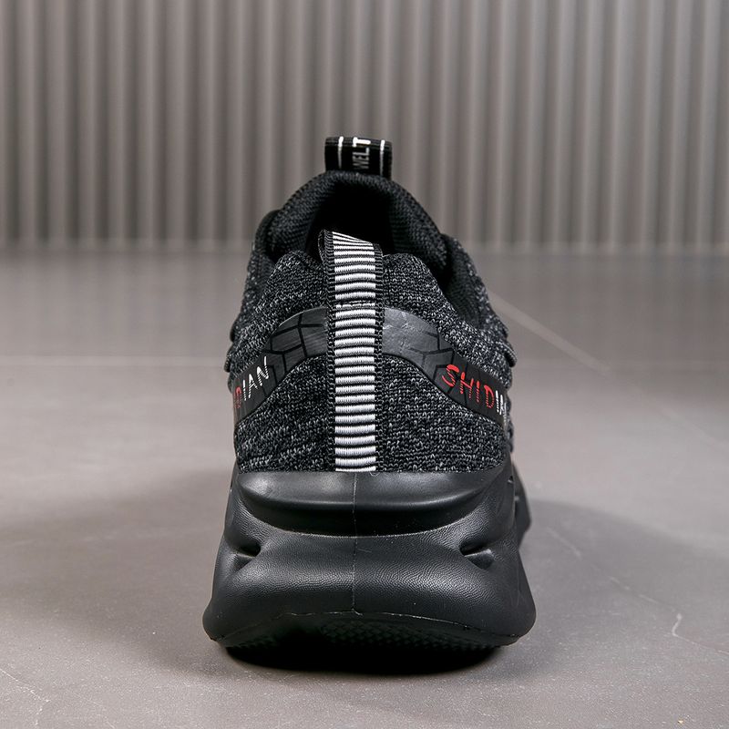 Hot Fried Dough Twists soled sports fish scale flying woven running shoes, men's high-quality Jinjiang shoes_voghion.com
