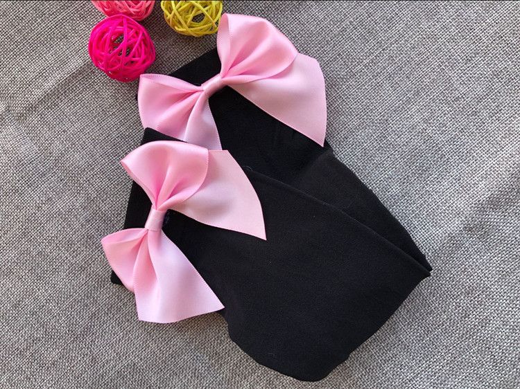 Aksamitne pończochy kokarda kuszące damskie zabawne pończochy japońskie słodkie podkolanówki hurtowo_voghion.com